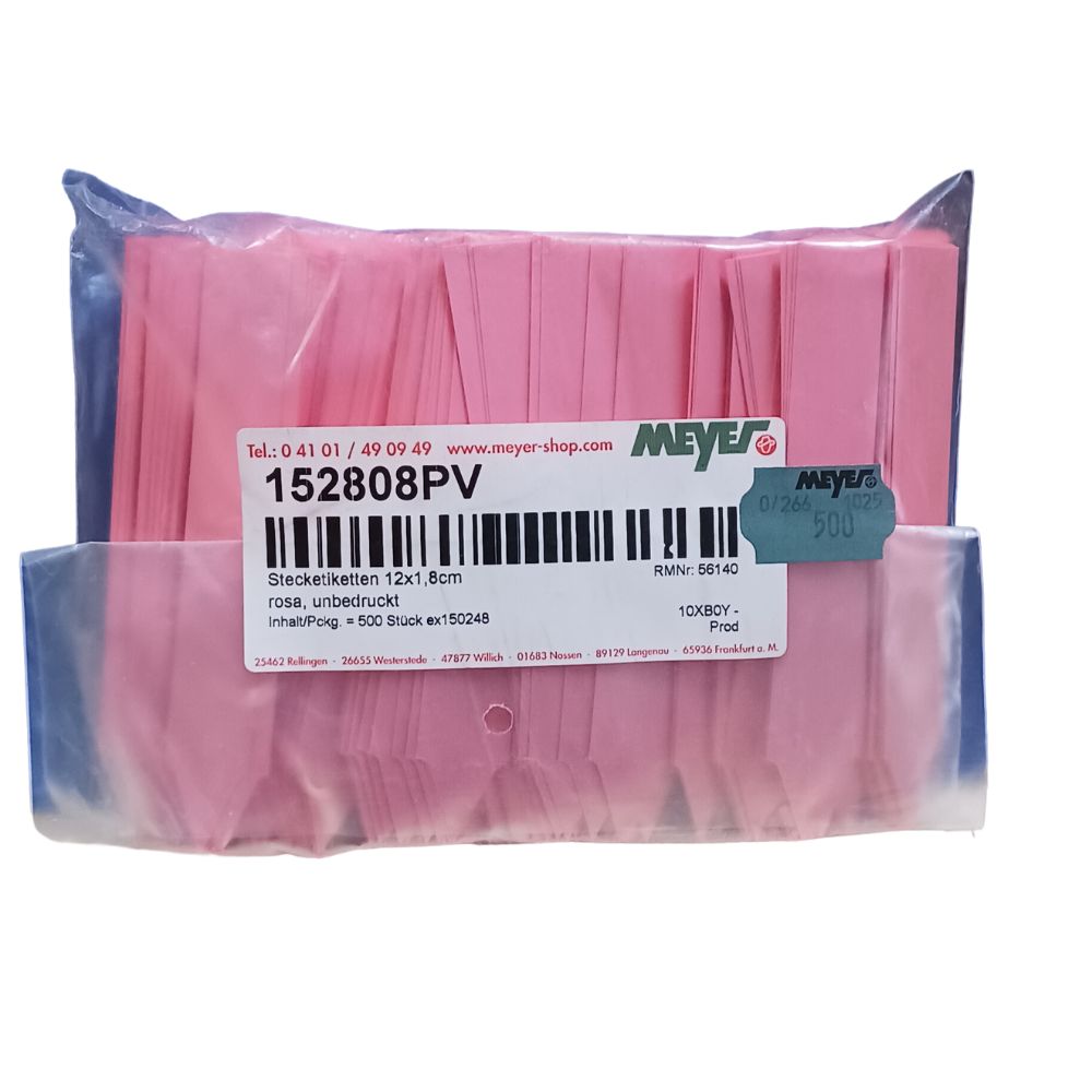 ETIQUETTES SOUPLES ROSE 12X1.8 CM